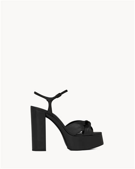 ysl knot heels|BIANCA Platform sandals in smooth leather .